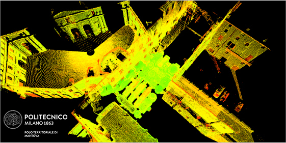 Scala Santa palazzo ducale mantova laser scanner2 hesutech