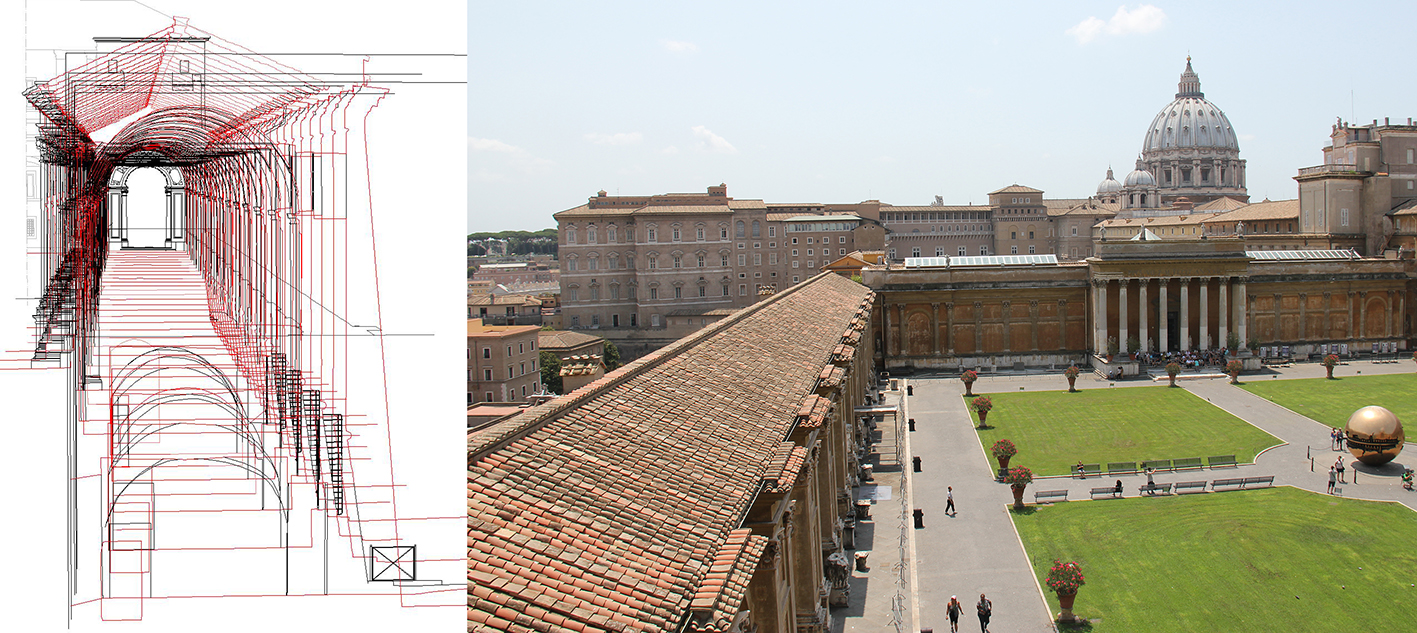 Galleria_Chiaramonti_Vaticano_deformation analysis_sections_hesutech mantovalab