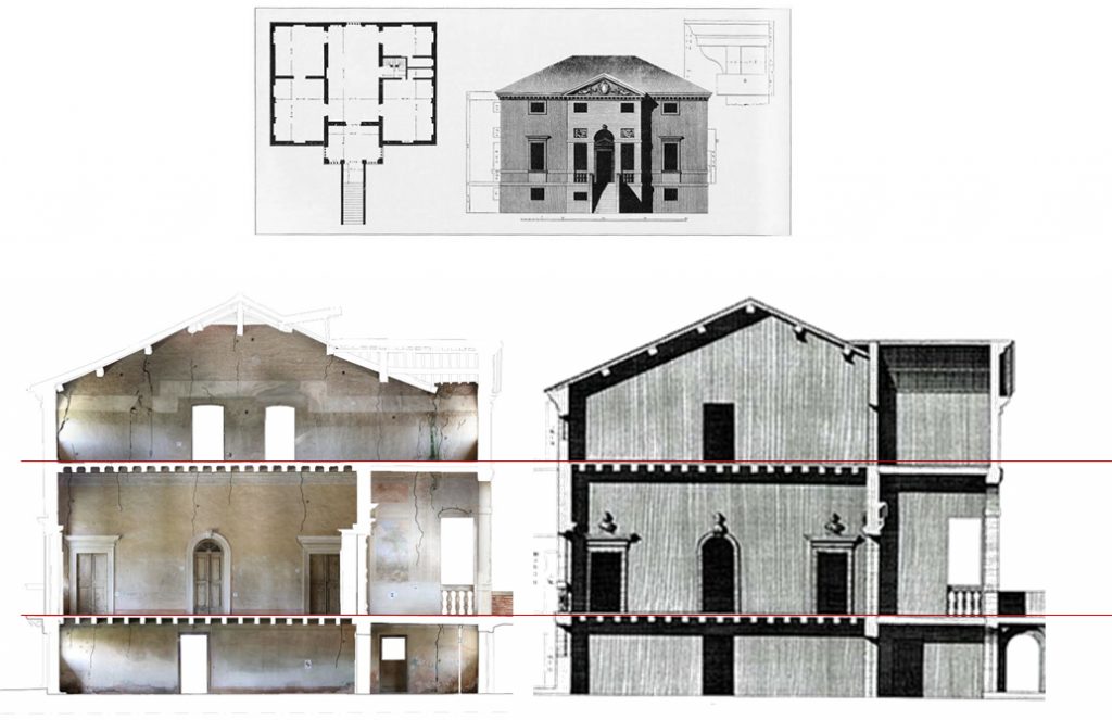 Palladio_Villa_Forni_Cerato_Montecchio_Hesutech_confronto_disegni_antichi ortofoto