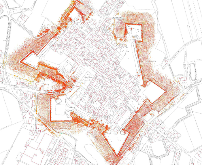 Sabbioneta_mura_fortificazioni_rilievi_hesutech_laser scanner