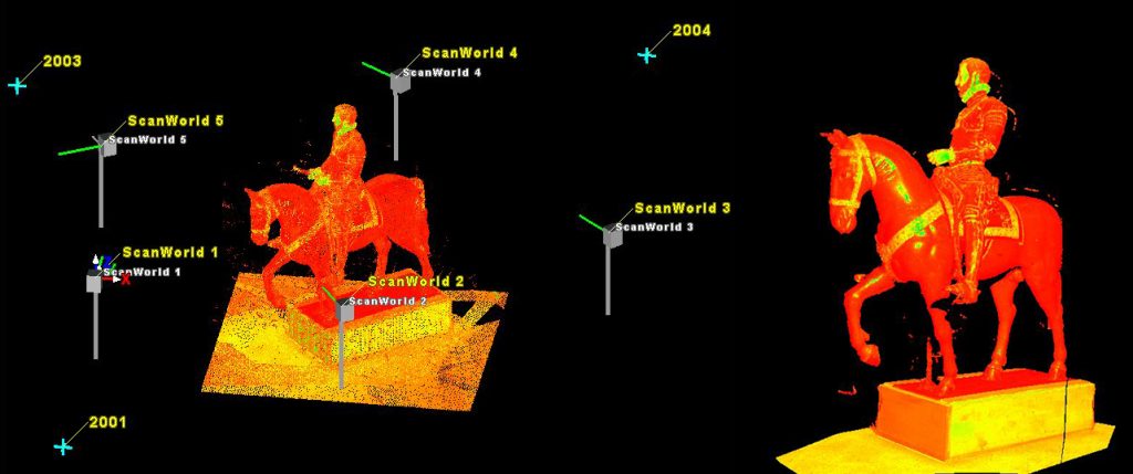 point cloud Statua_equestre_vespasiano_gonzaga_sabbioneta hesutech