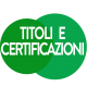 icona titoli e certificazioni